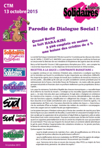 CTM du 13 octobre : parodie de dialogue Social