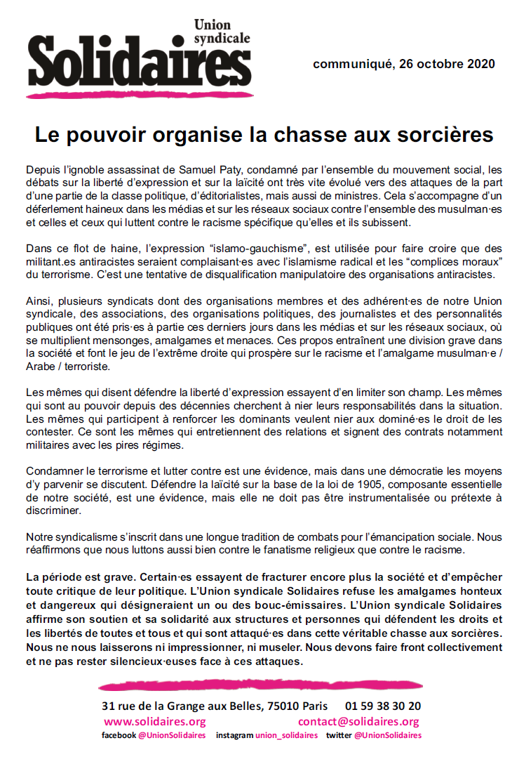 solidaires finances